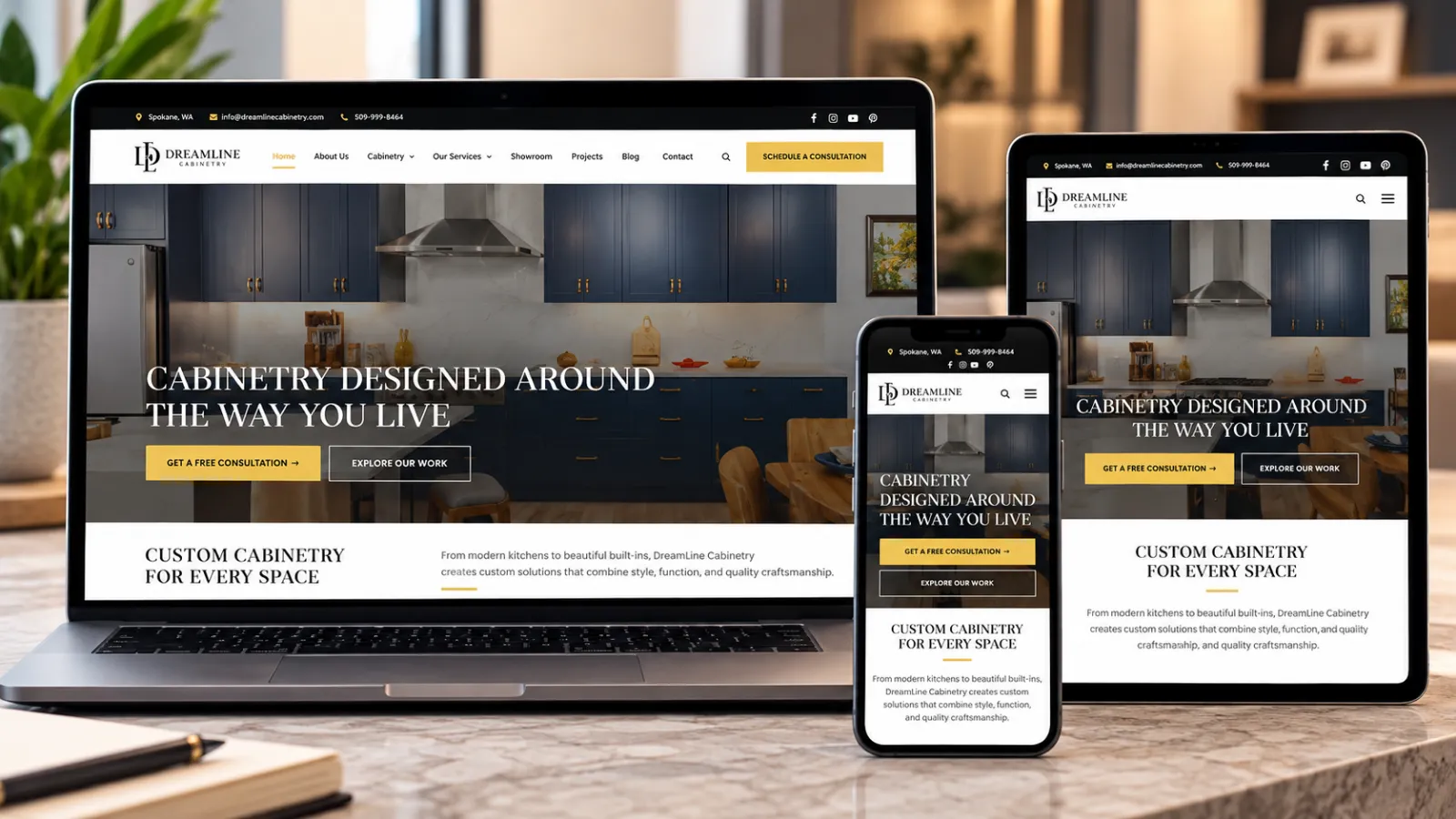 DreamLine Custom Cabinetry – Strona producenta mebli na wymiar