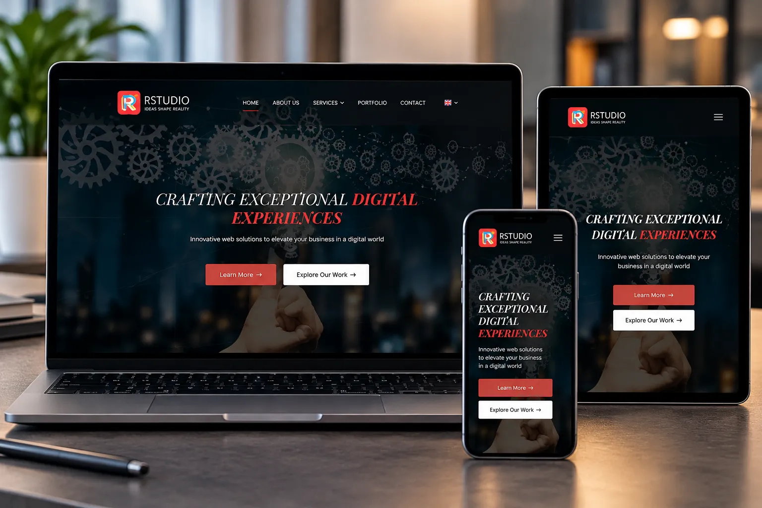 RStudio Innovative Solutions – Strona agencji cyfrowej